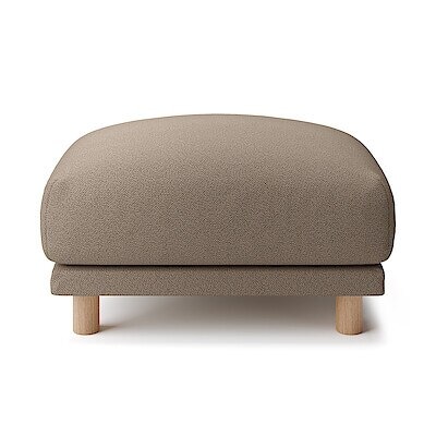 【カバー】綿太番手ソファ本体オットマン・フェザー・ポケットコイル用カバー／ブラウン