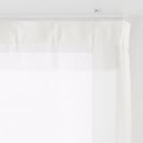 麻ボイルノンプリーツカーテン／生成