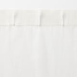 麻ボイルノンプリーツカーテン／生成