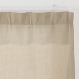 ポリエステル杢調平織ノンプリーツカーテン／ベージュ