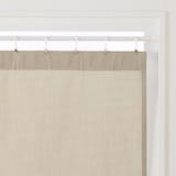 ポリエステル杢調平織ノンプリーツカーテン／ベージュ