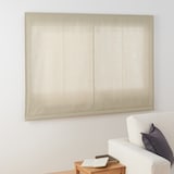 ポリエステル杢調平織（防炎）プレーンシェード用生地／ベージュ