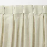 ポリエステル杢調ボイルプリーツカーテン２倍ヒダ／ブルーグレー