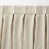 ポリエステルシェニールヘリンボーン（防炎）プリーツ２倍／オフ白