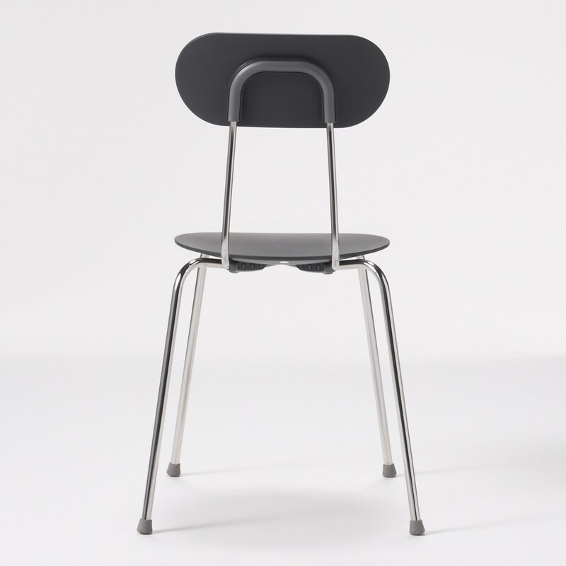 スチールチェア・樹脂座（ダークグレー） | 無印良品
