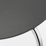 スチールチェア・樹脂座（ダークグレー）