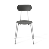 スチールチェア・樹脂座（ダークグレー）