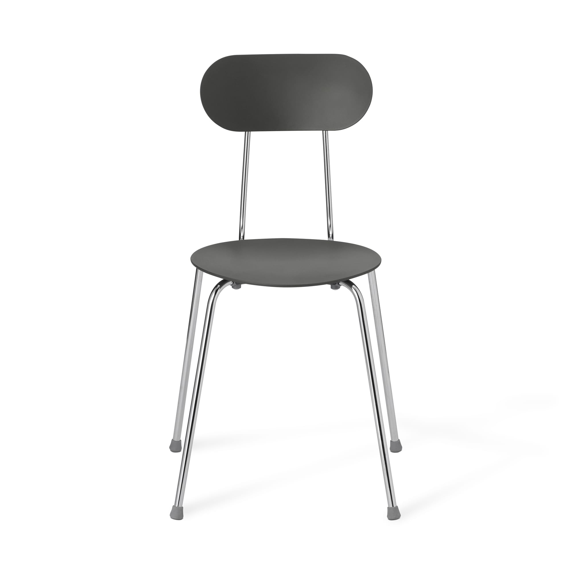 スチールチェア・樹脂座（ダークグレー）