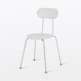 スチールチェア・樹脂座（ライトグレー）