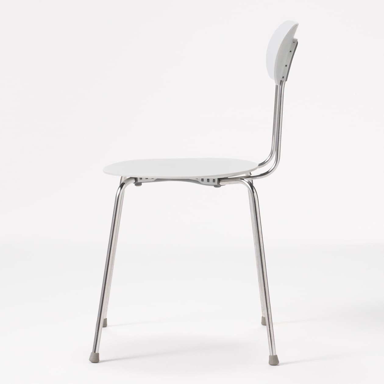 スチールチェア・樹脂座（ライトグレー）