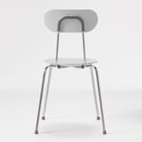 スチールチェア・樹脂座（ライトグレー）