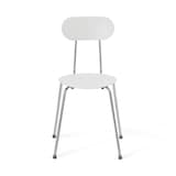 スチールチェア・樹脂座（ライトグレー）