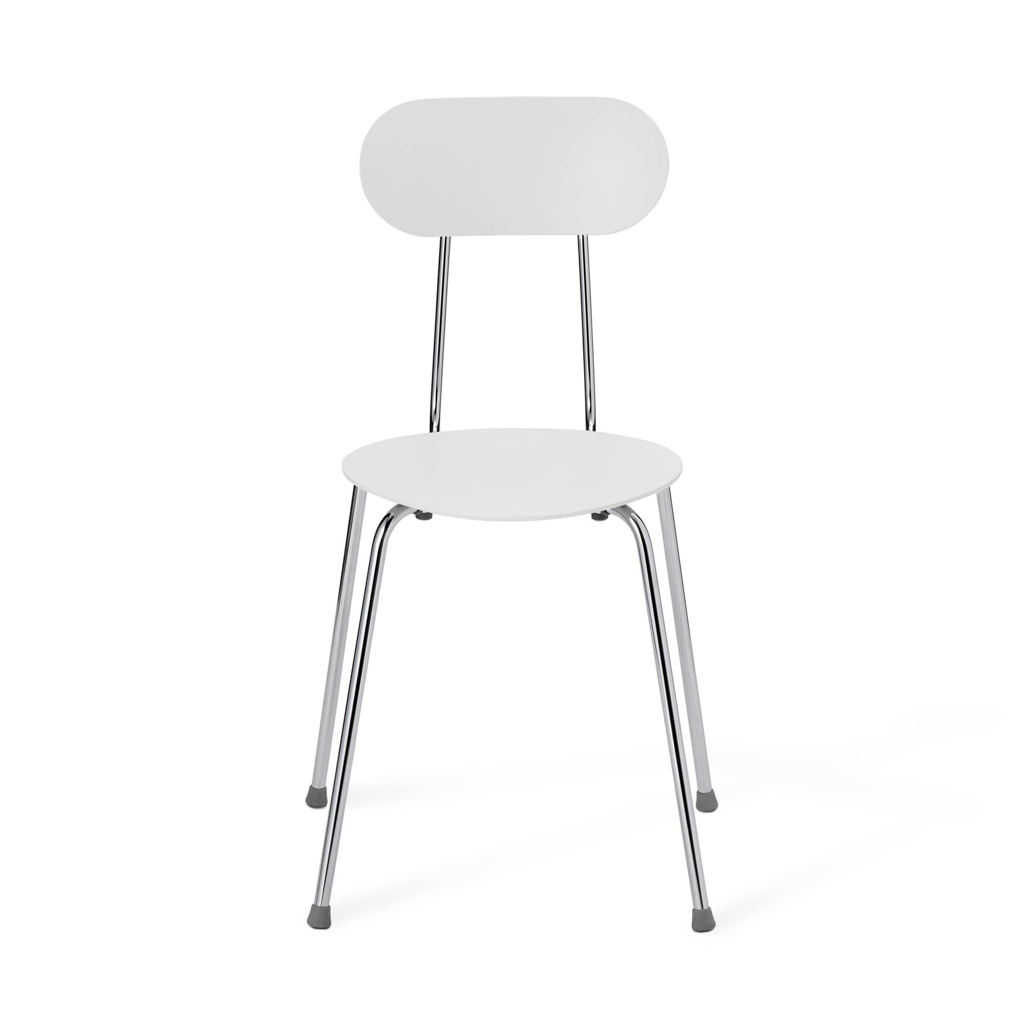 スチールチェア・樹脂座（ライトグレー）