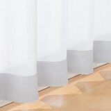 ポリエステル擬紗（防炎）プリーツカーテン／ライトグレー