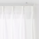 ポリエステル擬紗（防炎）プリーツカーテン／ライトグレー