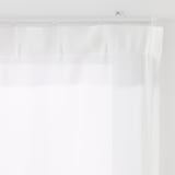 ポリエステル擬紗（防炎）ノンプリーツカーテン／ライトグレー