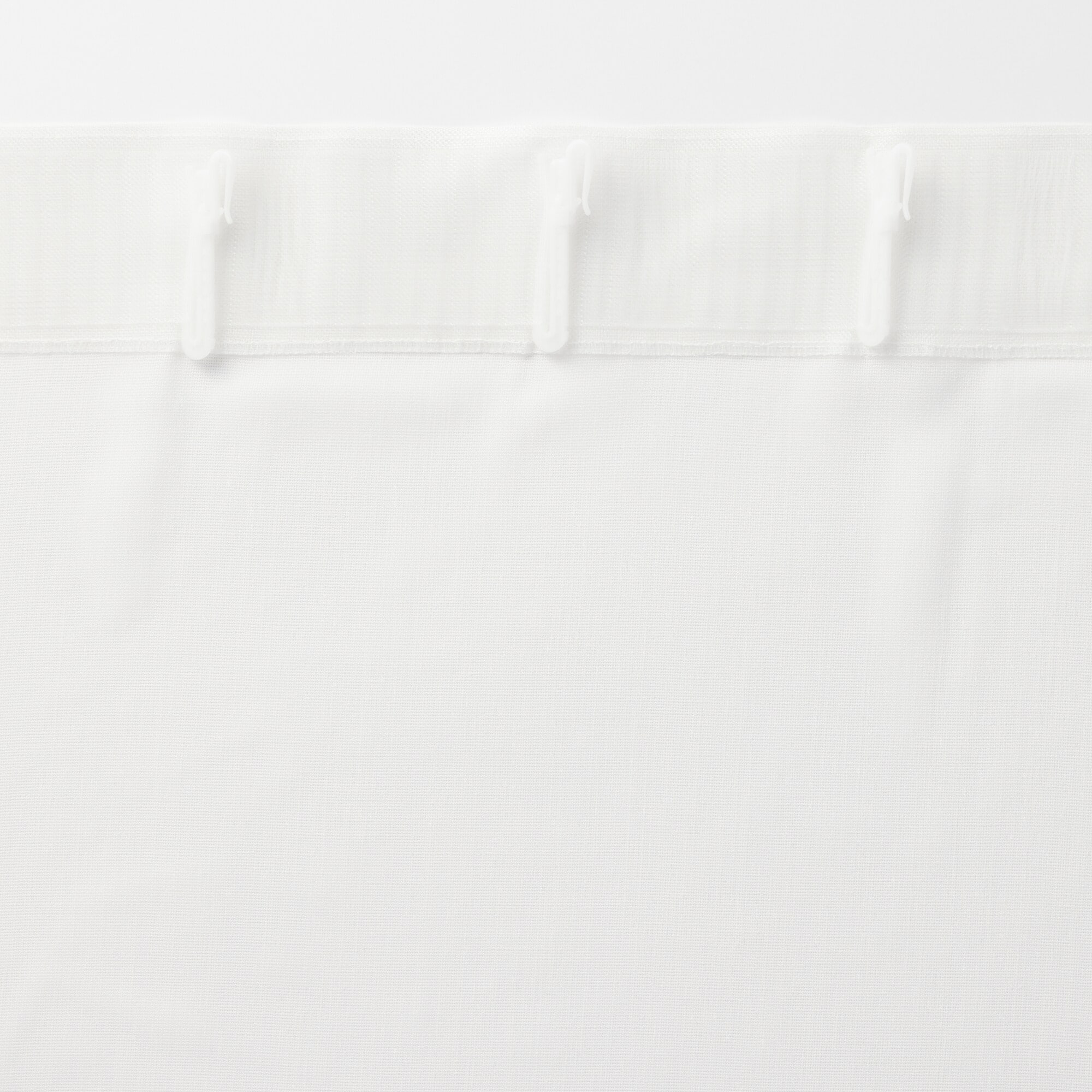 ポリエステル擬紗（防炎）ノンプリーツカーテン／ライトグレー