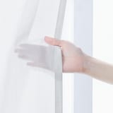 ポリエステル擬紗（防炎）プリーツカーテン２倍ヒダ／ライトグレー