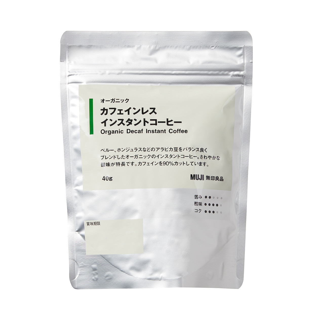 オーガニック カフェインレス インスタントコーヒー ４０ｇ 通販 無印良品