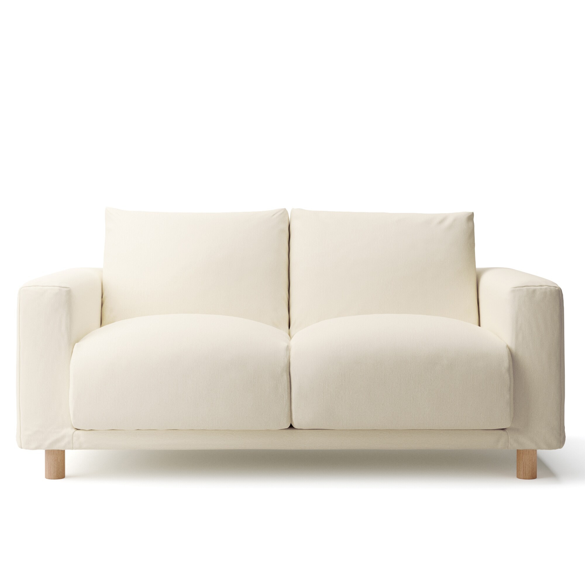 ソファ本体　洗いざらしの綿帆布カバー