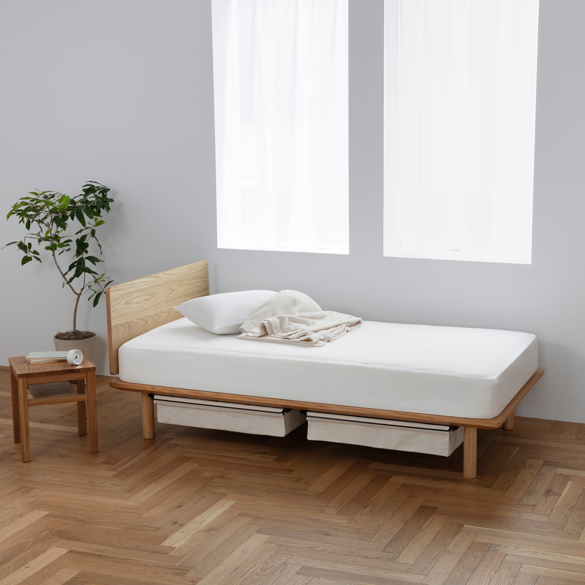 美品 MUJI無印良品ベッド 藤沢市 - シングルベッド 美品 MUJI無印良品ベッド 藤沢市 - シングルベッド