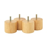 木製脚　５ｃｍ　ナチュラル（Ｍ８）