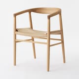 オーク材ペーパーコードアームチェア