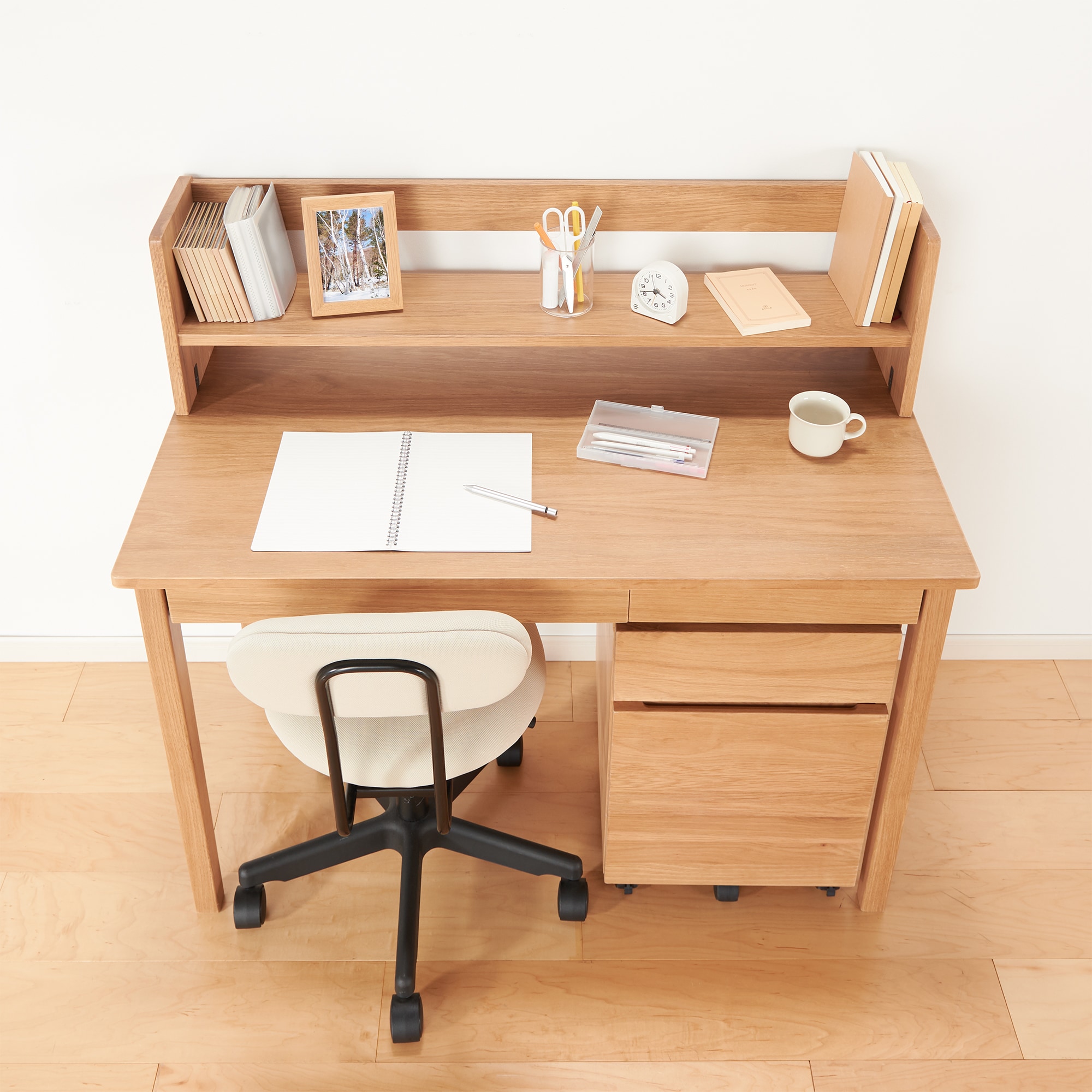 木製デスク・オーク材