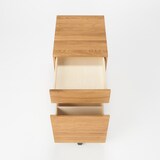 木製デスクキャビネット・オーク材