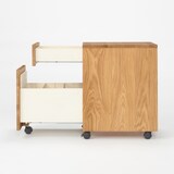 木製デスクキャビネット・オーク材