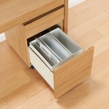 木製デスクキャビネット・オーク材