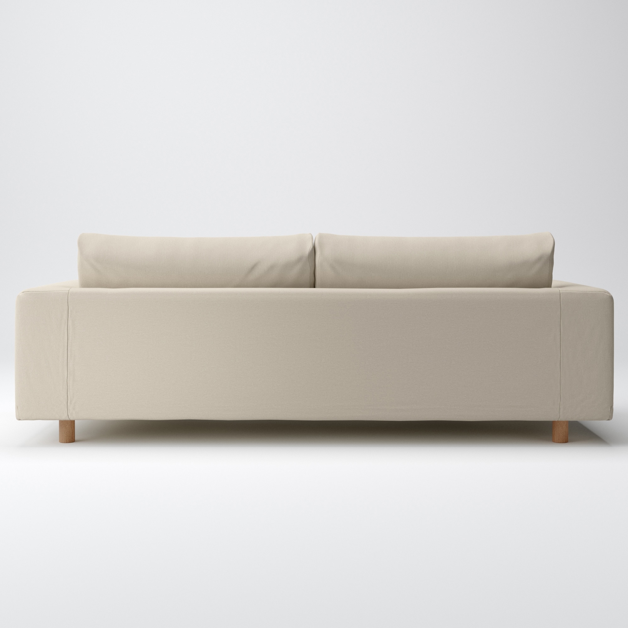 ソファ本体　洗いざらしの綿帆布カバー