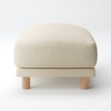 洗いざらしの綿帆布ソファ本体・オットマン・フェザー・ポケットコイル用カバー／生成