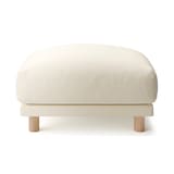 洗いざらしの綿帆布ソファ本体・オットマン・フェザー・ポケットコイル用カバー／生成