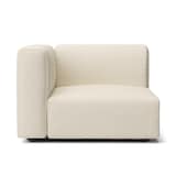 洗いざらしの綿帆布ユニットソファアーム付・大・幅９８ｃｍ用カバー／生成