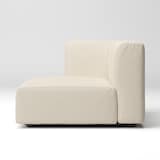 洗いざらしの綿帆布ユニットソファ・ハーフアーム・大（右）用カバー／生成