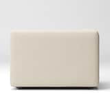 洗いざらしの綿帆布ユニットソファ・ハーフアーム・大（右）用カバー／生成