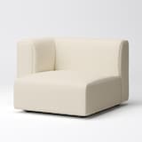 洗いざらしの綿帆布ユニットソファ・ハーフアーム・大（右）用カバー／生成