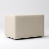 洗いざらしの綿帆布ユニットソファ・ハーフアーム・大（左）用カバー／生成