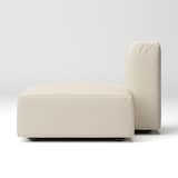 洗いざらしの綿帆布ユニットソファ・ハーフバックレスト・大用カバー／生成