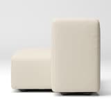 洗いざらしの綿帆布ユニットソファ・ハーフバックレスト・大用カバー／生成