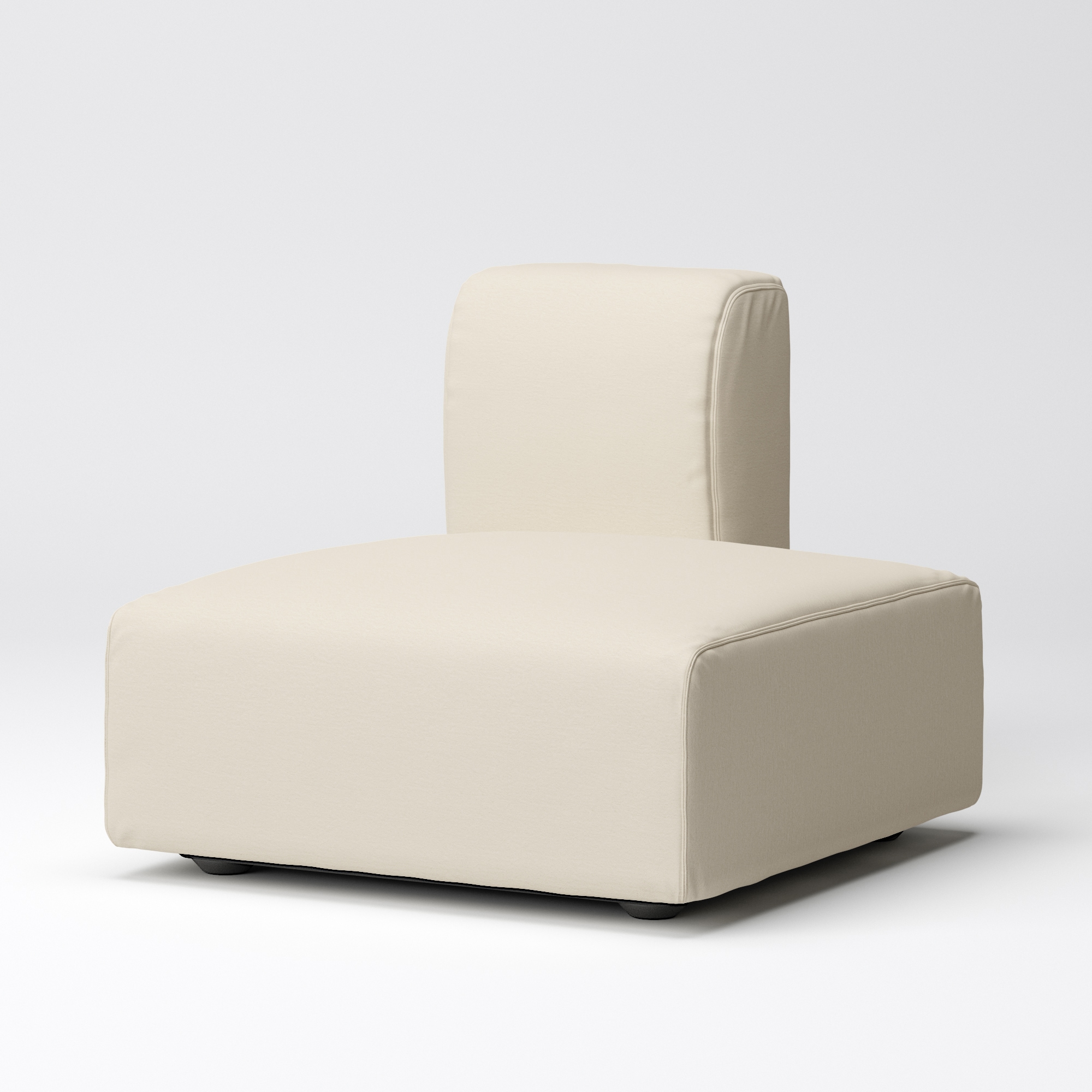 無印良品ユニットソファ本体ハーフバックレスト 綿平織ユニットソファ・ハーフバックレスト・大用カバー／ダーク