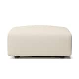 洗いざらしの綿帆布ユニットソファオットマン・大・幅７７ｃｍ用カバー／生成