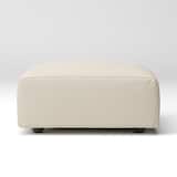 洗いざらしの綿帆布ユニットソファオットマン・大・幅７７ｃｍ用カバー／生成