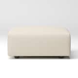 洗いざらしの綿帆布ユニットソファオットマン・大・幅７７ｃｍ用カバー／生成