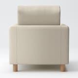 洗いざらしの綿帆布ソファ本体・１シーター・ウレタンポケットコイル用カバーベージュ