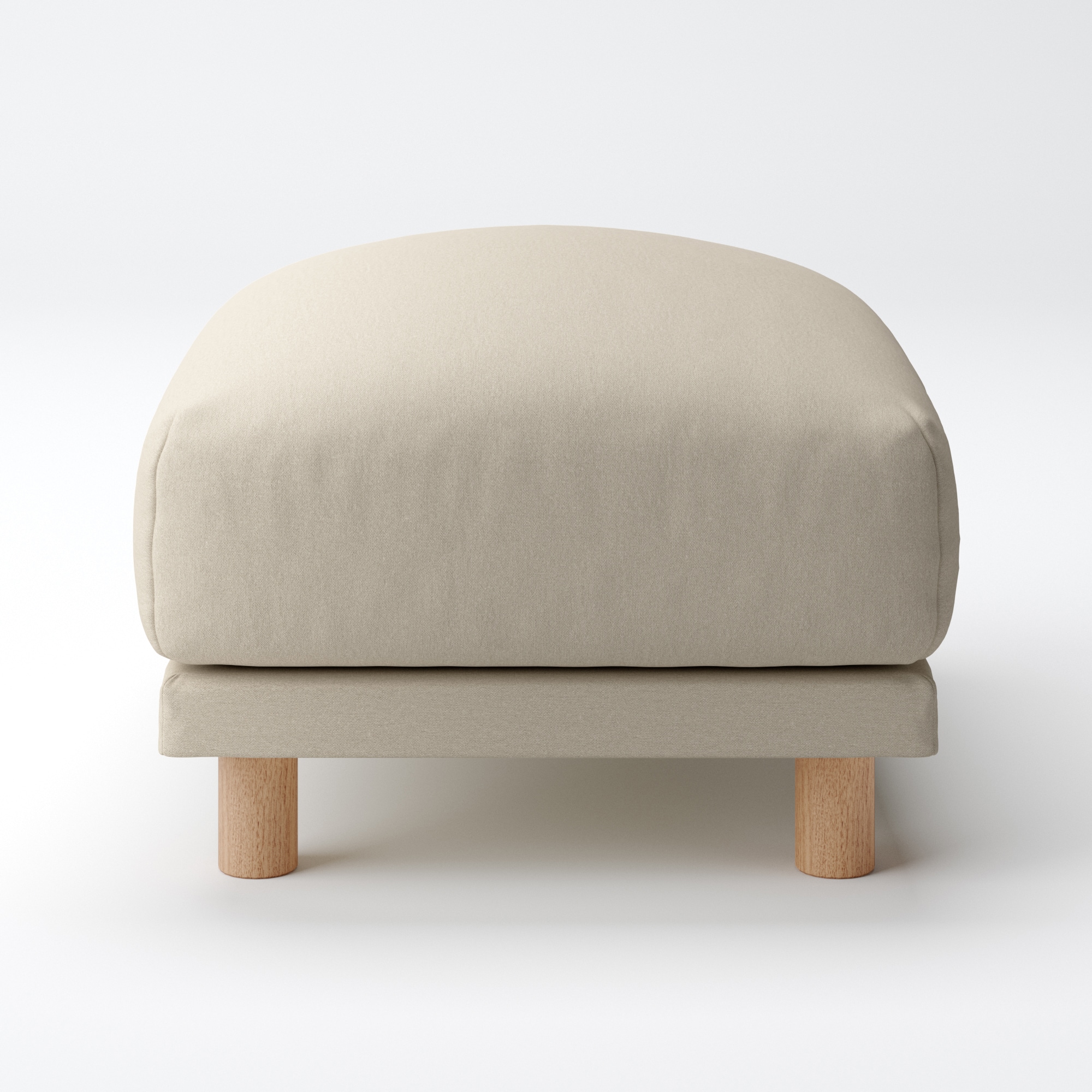 洗いざらしの綿帆布ソファ本体・オットマン・フェザーポケットコイル用