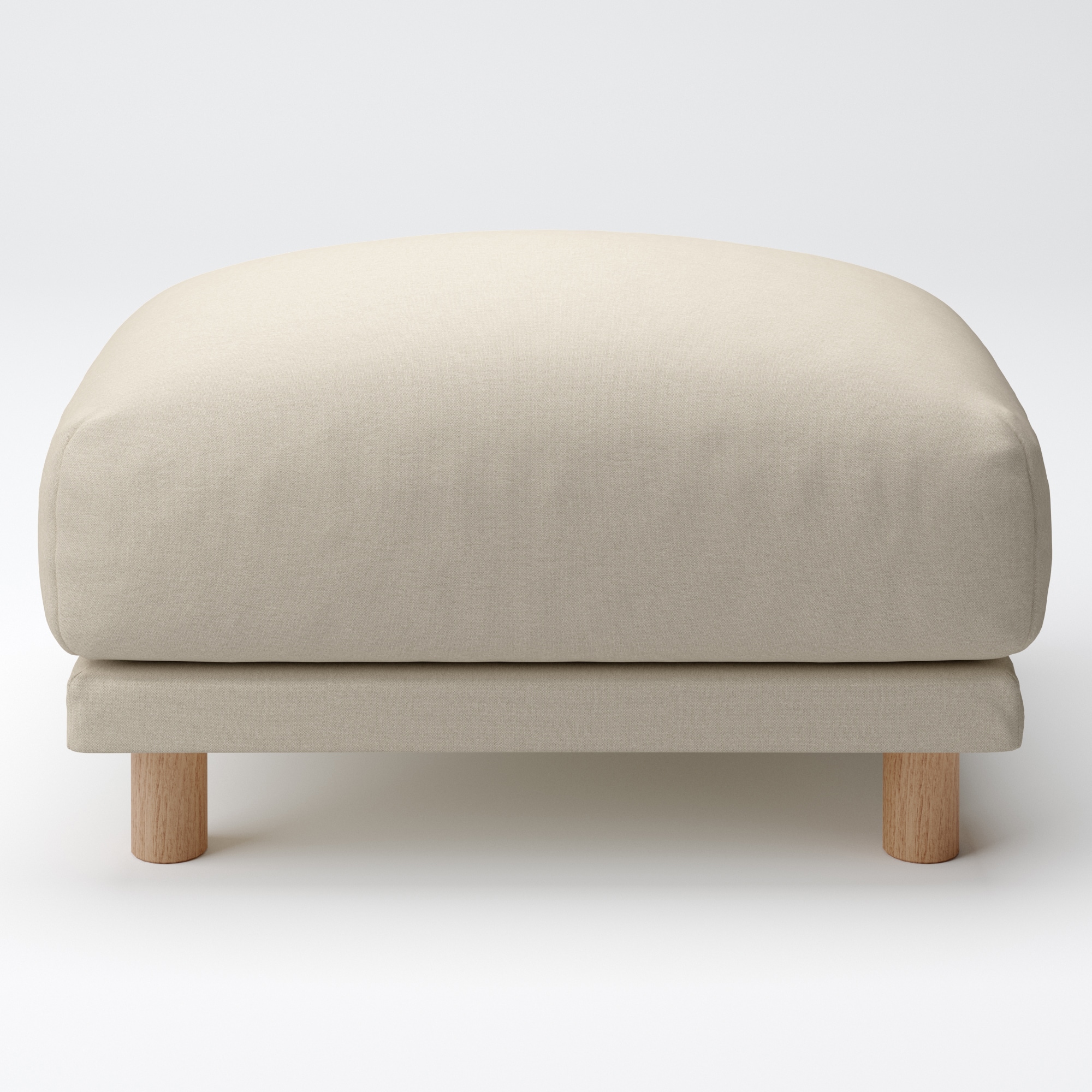 洗いざらしの綿帆布ソファ本体・オットマン・フェザーポケットコイル用