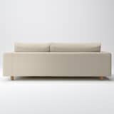 洗いざらしの綿帆布ソファ本体３Ｓフェザーポケットコイルカウチ左用カバー／ベージュ