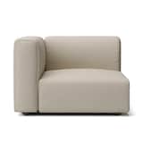 洗いざらしの綿帆布ユニットソファアーム付・大・幅９８ｃｍ用カバー／ベージュ